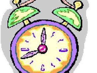 Clip art of an alarm clock